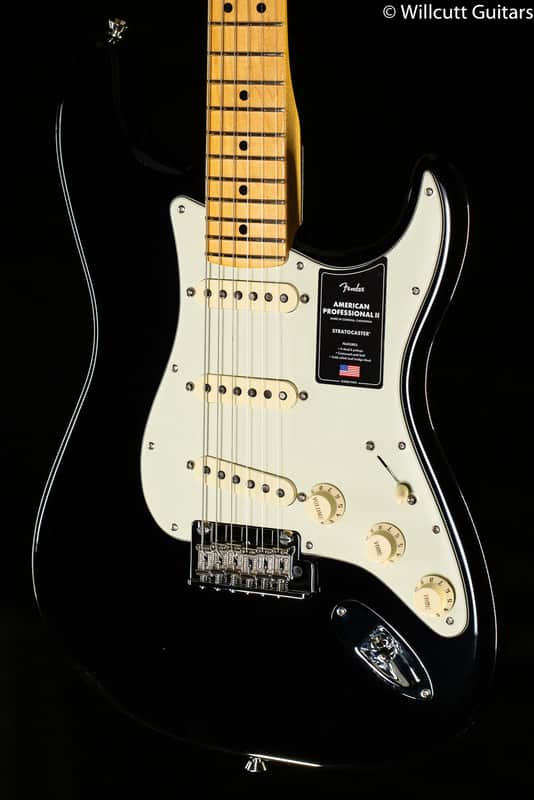Fender American Professional II Stratocaster Black Maple Fingerboard (755) image 1