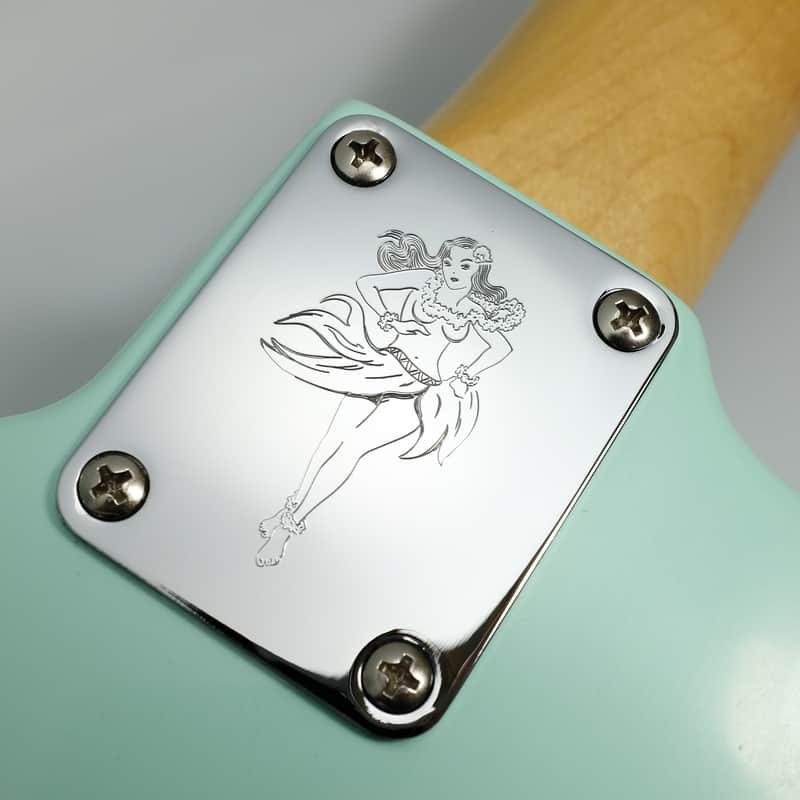 ISLAND GIRL - Engraved Neckplate - Nickel image 1