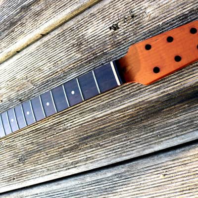 Telecaster snakehead neck, flamed roasted maple, 22 frets, leveled and polished, 9,5" radius image 4