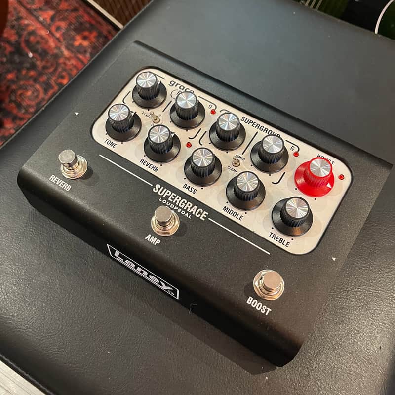 Laney BLACK COUNTRY CUSTOMS SUPERGRACE LOUDPEDAL BILLY CORGAN 60W GUITAR AMP PEDAL 2025 - Black image 1