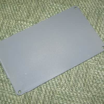 used vintage DOD Performer Series BOTTOM PLATE ( screw holes are on 4 corner areas) NO: pedal/other parts - early 1980s - Metal Plate has Silver & Gray Finish / Stiff Black Rubber Padding (padding has ridges) has Label, underside sanded & repainted gray image 19