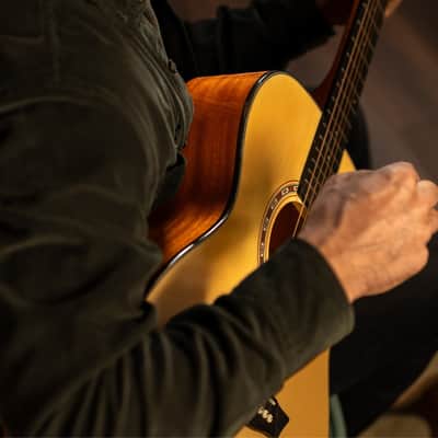 Washburn AF5K Apprentice Series Folk Body Spruce Top Mahogany Neck 6-String Acoustic Guitar w/Hard Case image 11