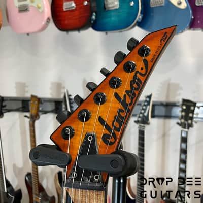 Jackson Custom Shop Randy Rhoads HS Electric Guitar w/ Case-Amber Lager Burst image 12