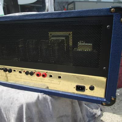 Marshall 1962-1992 30th 6100LE Anniversary BLUE 100 watt FULL Stack near Mint w/ original shipping image 14