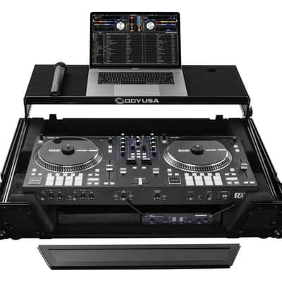 Odyssey FZGSRANEONEW1BL Rane One Glide Style Flight Case with 1U Rack Space image 12
