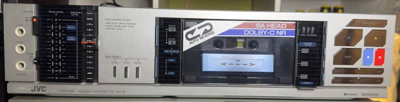 JVC KD-V44 Stereo Cassette Deck – Auto Reverse, Dolby B/C NR – Fully Tested image 1