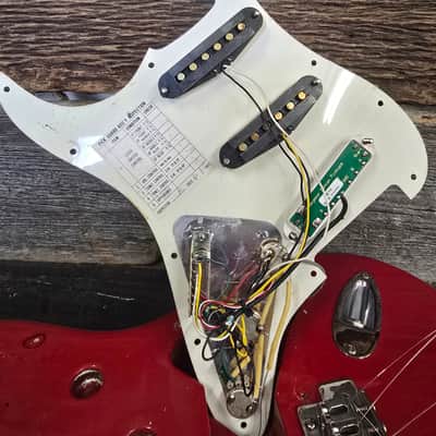 Fender Standard Stratocaster with Vintage Tremolo, Maple Fretboard 1991 - 1997 - Crimson Red Metallic image 16