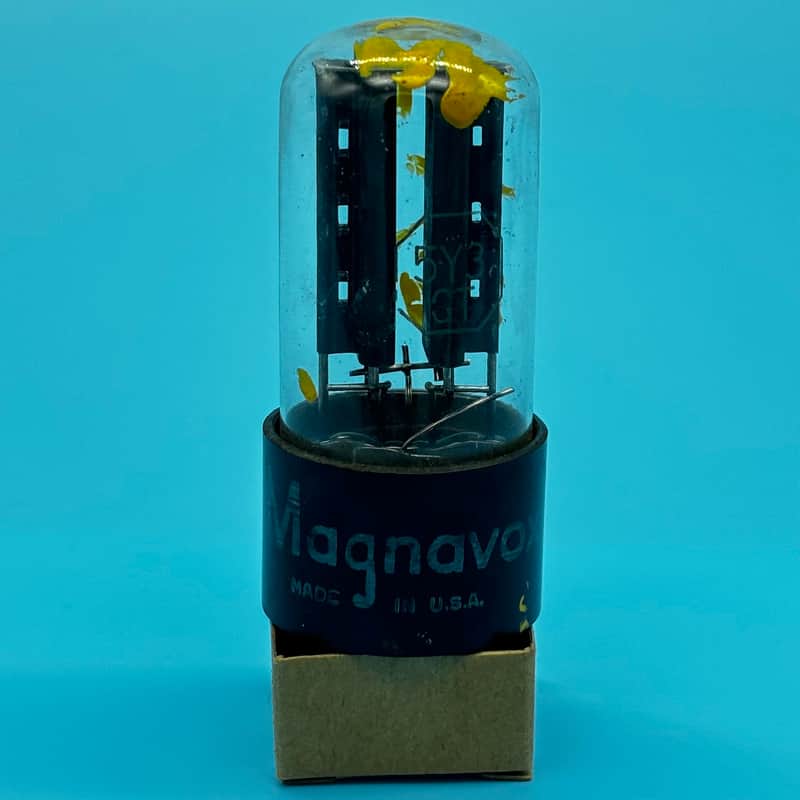 1956 RCA 5Y3GT Vintage Magnavox Black Plate Rectifier Tube! T352 image 1