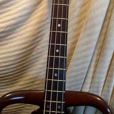 vantage  vs600b bass guitar 80's brown image 4