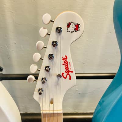 2025 Fender X Hello Kitty White Stratocaster - Like New - Comes with Cord and Gigbag image 2