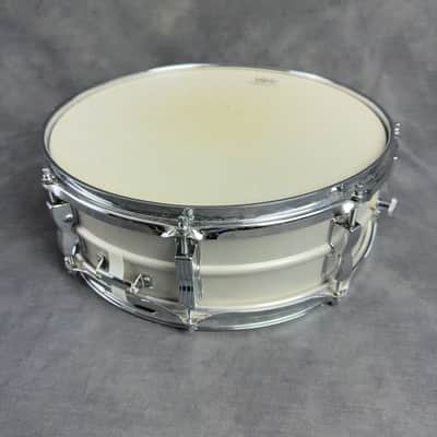1970s Ludwig Acrolite 14x5 Aluminum Snare Drum with Hard Case - Blue & Olive Badge image 6
