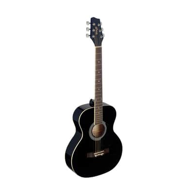 STAGG 4/4 Black Auditorium Acoustic Guitar With Basswood Top image 3