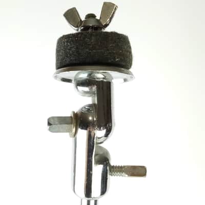 Slingerland#33F Flush-Base Cymbal Stand Vintage 70s Black/Silver Flat-Tripod USA image 7