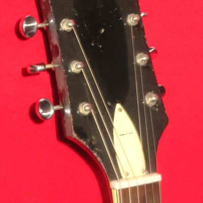 Silvertone 1966 Black 1446 Chris Isaak Guitar w/ Case image 2