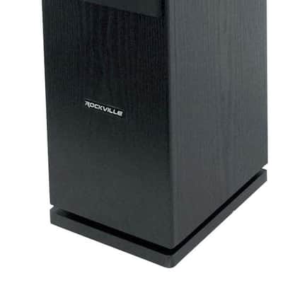 (2) Rockville Rocktower 64B Black Home Tower Speakers+Wifi Amp Receiver+Sub image 3