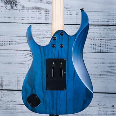Ibanez RG653DX RG Prestige Electric Guitar | Transparent Deep Blue Flat image 2