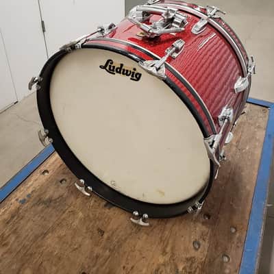 Ludwig Jazzette 1960s Sparkle Bass Drum 12x18 Rewraped image 8