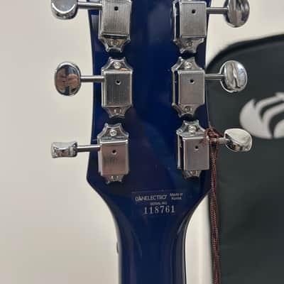 Danelectro 66BT Baritone Electric Guitar - Transparent Blue - Brand New w/Free Gigbag image 5