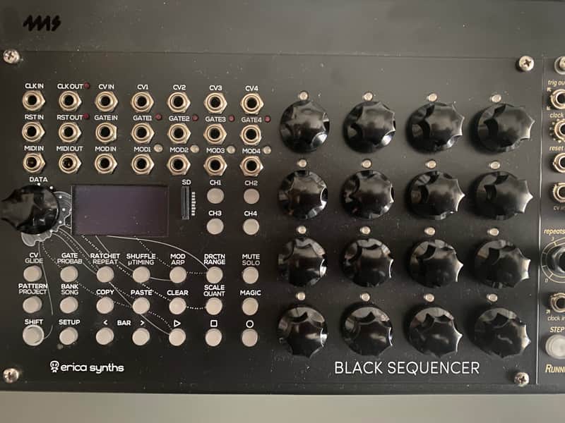 Erica Synths Black Sequencer Eurorack Module 2014 - 2020 - Black image 1