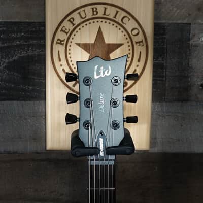 ESP LTD EC-1000 Baritone Electric Guitar - Charcoal Metallic Satin (LEC1000BCHMS) image 6