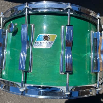 Huge Sounding Ludwig Coliseum Snare Drum - Green Burst image 3