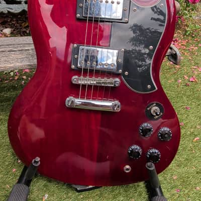Vintage VS6-CR Reissued Series Double Cut with Gold Hardware 2010s - Cherry Red image 7