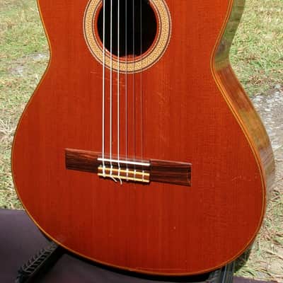1980 Kazuo Yairi YC-50 AMAZING RAMIREZ STYLE Classical Concert Guitar+Hard Case plus more extras image 6