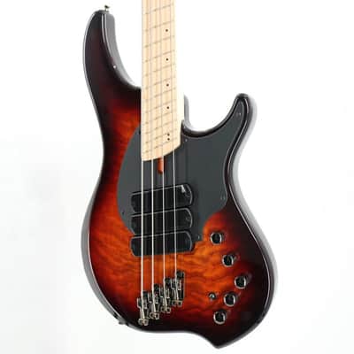 Dingwall Combustion 3X 4-String Multi-Scale Bass - 3-Pickup Quilt Top Vintageburst w/Maple Fretboard image 3