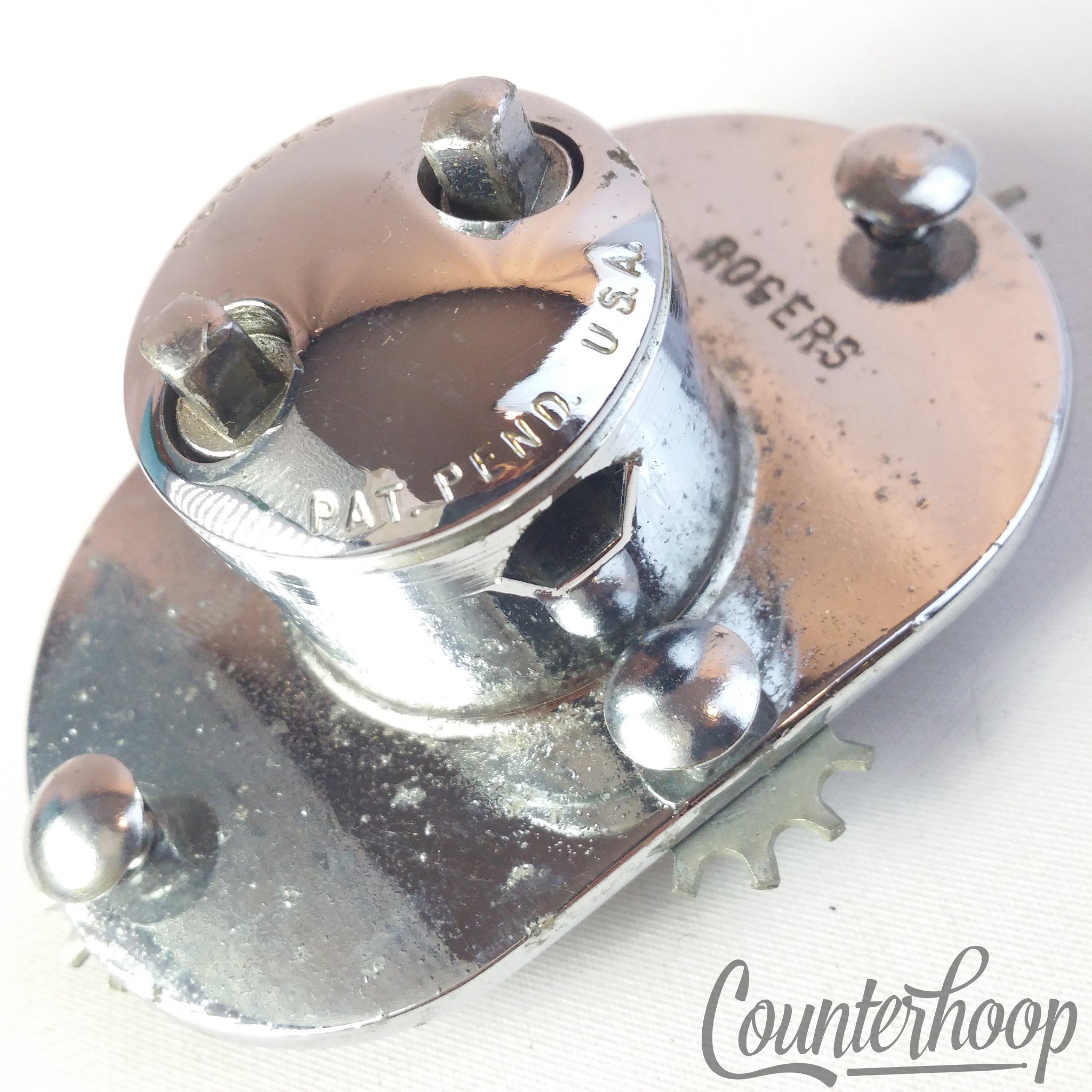 Rogers Swivomatic Hex Floor Tom Drum Leg Mount Cymbal Arm Powertone 60s Vintage - Mint / 6.95/24.95 — main photograph