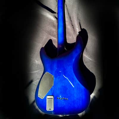 Schecter C-1 Blackjack SLS Diamond Series 2015 - Blue See-Thru image 4