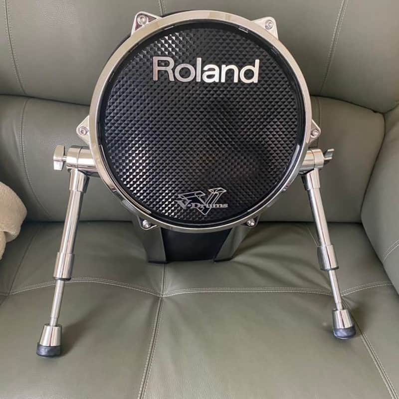 Roland KD-140 V-Kick 14" Bass Drum Trigger Pad 2010s - Black Chrome image 1