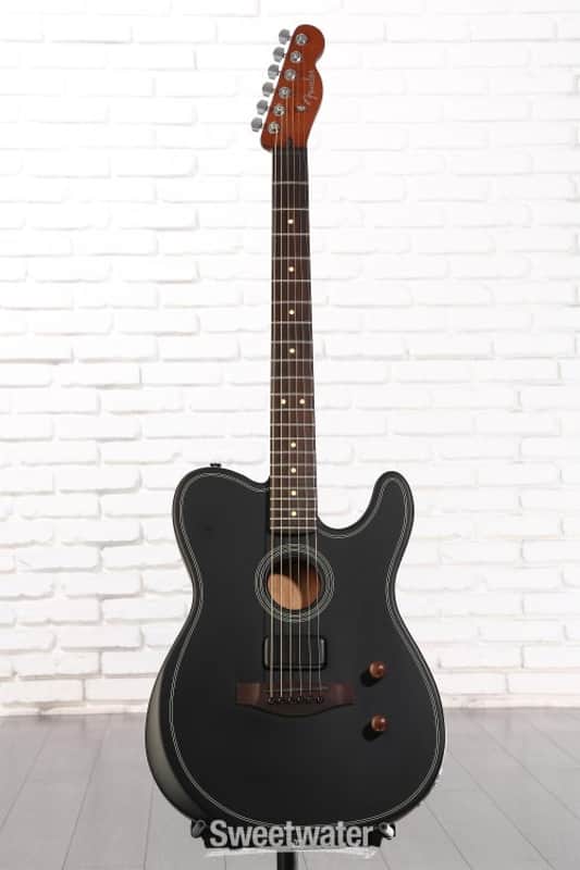 Fender Acoustasonic Standard Telecaster Acoustic-electric Guitar - Black (AsTeleSBkd2)