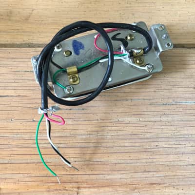2008 Fender Standard Stratocaster HSS Bridge Humbucker Pickup White MIM Strat 8.6K image 2