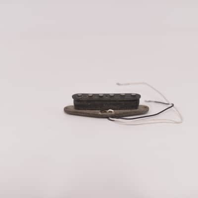1977 Vintage Fender Stratocaster Pickup Gray-Bottom Flat-Pole Nonworking to Fix 1970's image 3