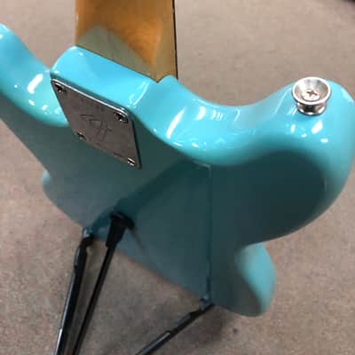1966 Fender Mustang Guitar Daphne Blue w/ Rosewood Fretboard image 17