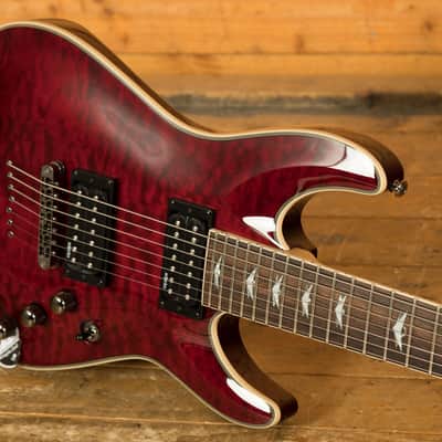 Schecter Omen Extreme-7 - Rosewood - Black Cherry - 7-String image 5