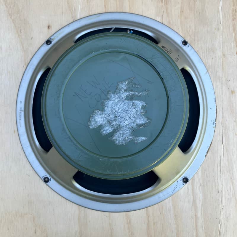 Vintage 1971 Celestion Greenback G12H 30w 16ohm 75hZ T1217 12" Speaker - Recone image 1