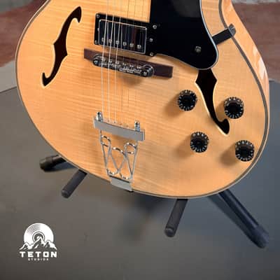 Teton F1433FM 'F' Series Hollow Body Guitar 2010s - Present | Flamed Maple Natural image 5