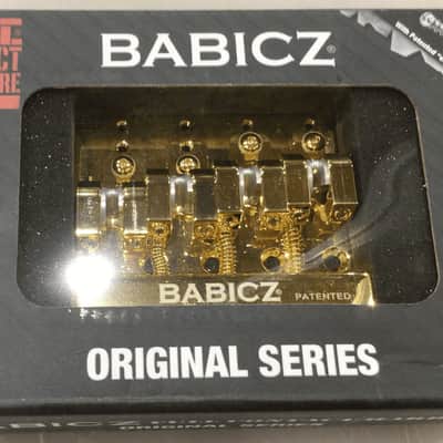 Babicz Full Contact Hardware FCH4GD 4-String Bass Bridge Gold image 1
