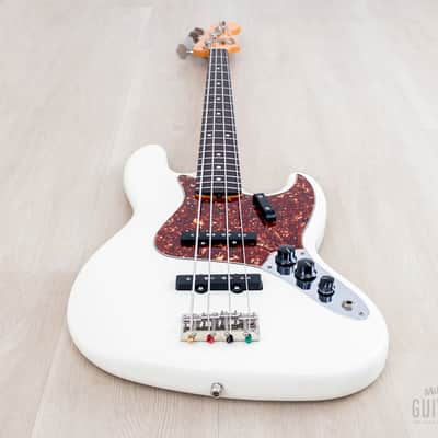 2006 Fender American Vintage '62 Jazz Bass Olympic White w/ Lindy Fralin Split Jazz Pickups image 11