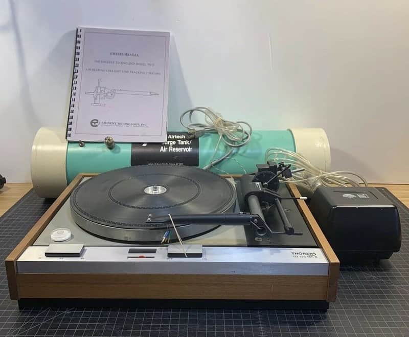 Thorens TD 125 MKII w/ ET Tonearm 2 Air Arm & Airtech Surge Tank Reservoir image 1
