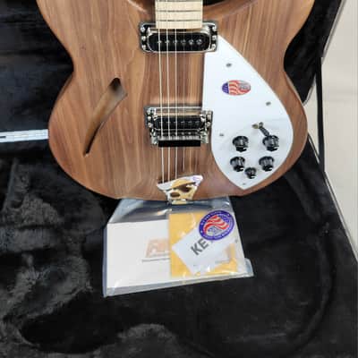 Rickenbacker 330 Walnut, Semi-Hollowbody, 21 Fret, Gotoh Tuners, w/HSC image 3