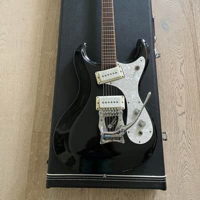 Rare & Collectable Mosrite The Ventures 55th Award Order Made Black Vibramute Tremolo OHSCBlack image 12