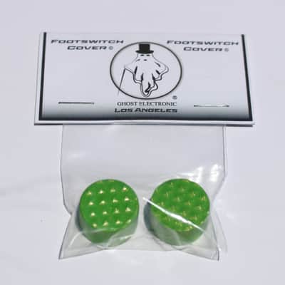 Ghost Electronic Footswitch Covers 2 Texture Lime Pedal Topper Aluminum Guitar Knob 2022 image 1