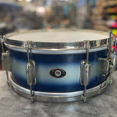 Slingerland 5.5x14 Chicago Badge 1956-1959 Radio King Student Model Duco Blue / Silver image 1