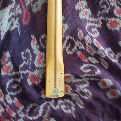 Fender USA 22 fret maple strat neck 2016-17 nut and neckplate image 2