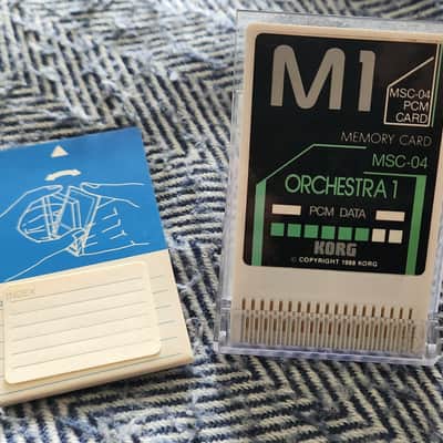 Korg MPC-04 & MSC-04 M1 Orchestra 1 Expansion PMC Card Set for Korg M1/M1R 1988 Japan image 2