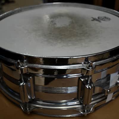Rogers Late 60's, early 70's Era 5" x 14" Dynasonic 5 Line COB Snare Drum image 3