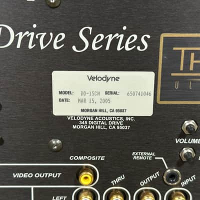 Velodyne Digital Drive DD-15 Cherry Powered Subwoofer image 11