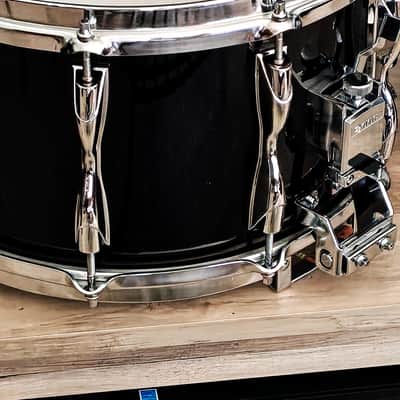 YAMAHA 1980 Recording Custom Snare Drum SD098 - Piano Black Lacquer image 12